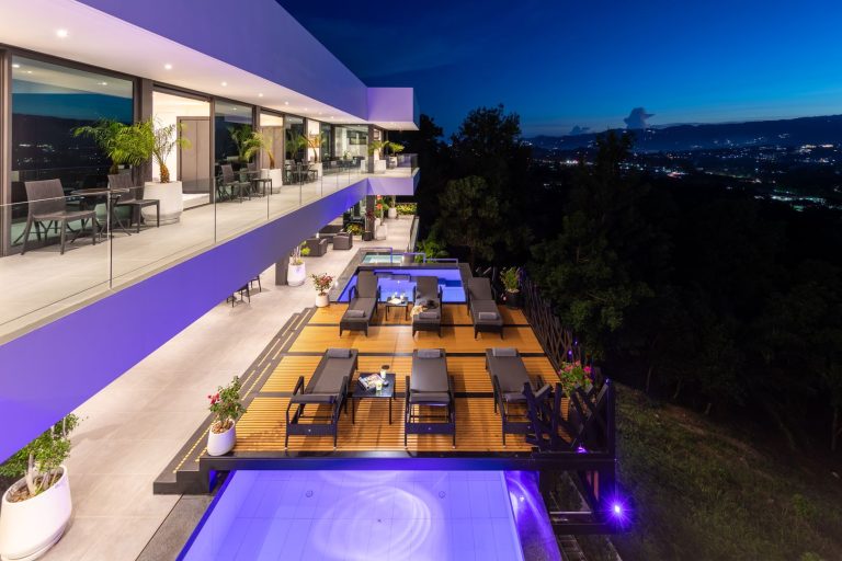 Villa Veha Piscine nuit