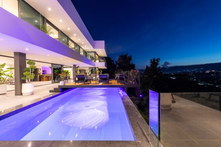 Villa Veha Extérieur nuit piscine